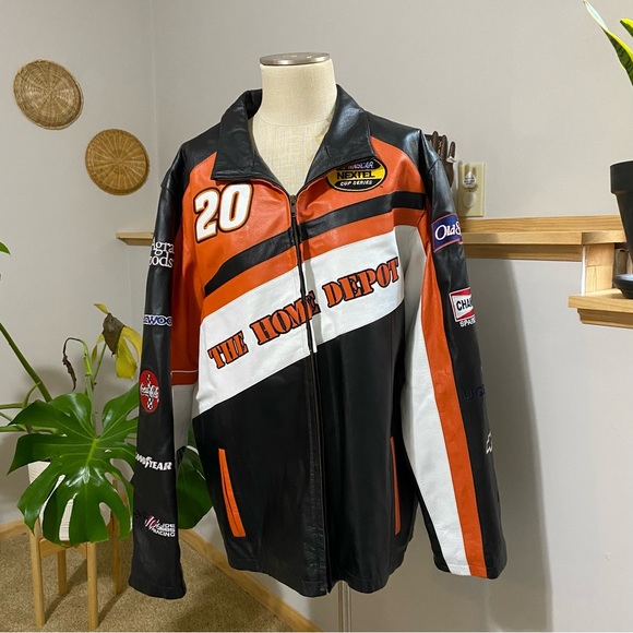 Wilsons Leather Other - Vintage Wilson’s leather chase tony steward nascar the Home Depot racing jacket